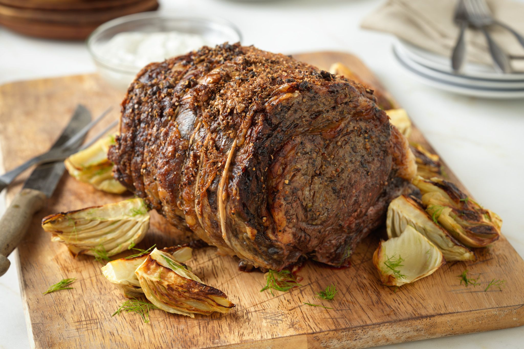 Herb-Crusted Beef Rib Roast